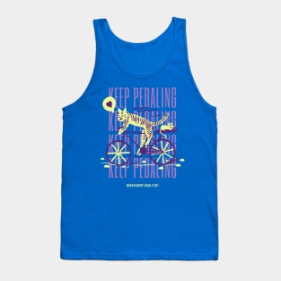 Keep Pedaling Tiger Tank Top